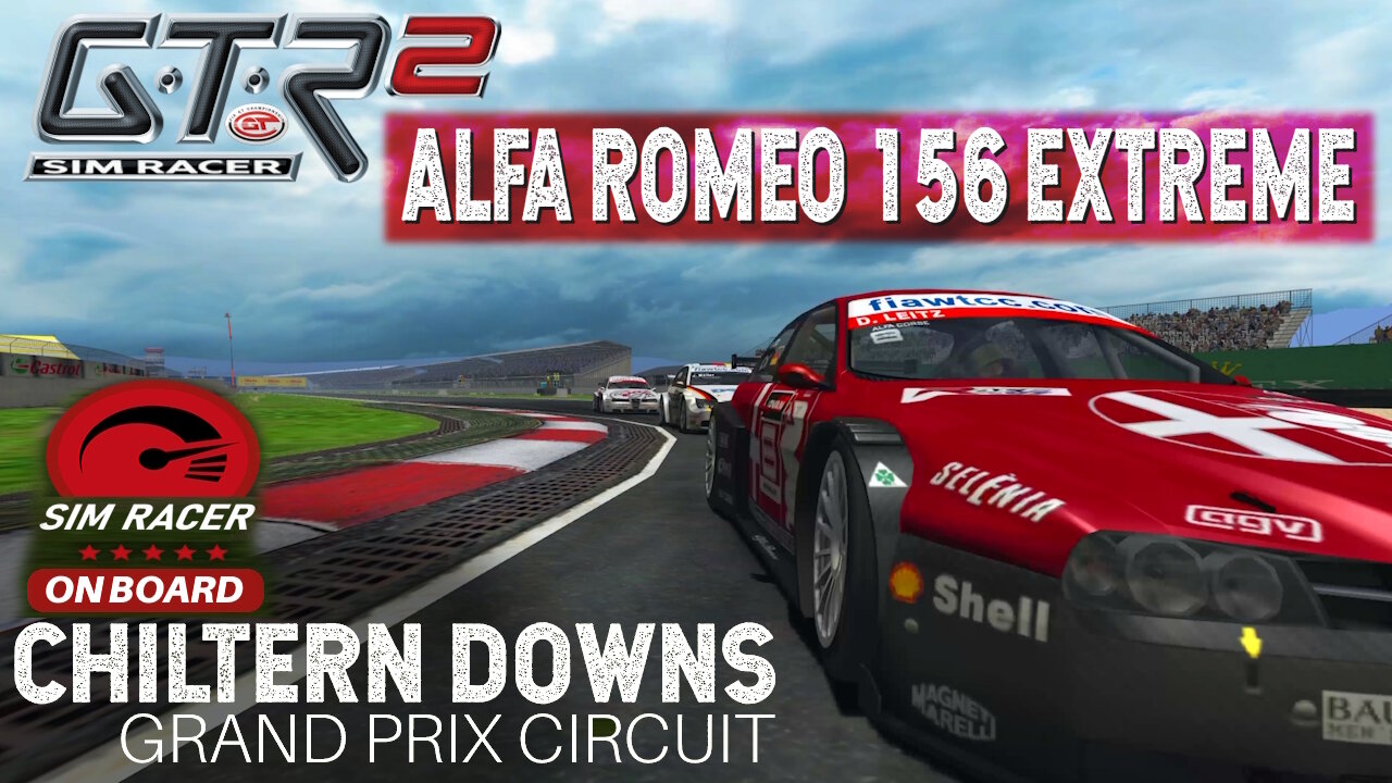 GTR2 NEW TRACK : Alfa Romeo 156 : Chiltern Downs GP Circuit : On Board.