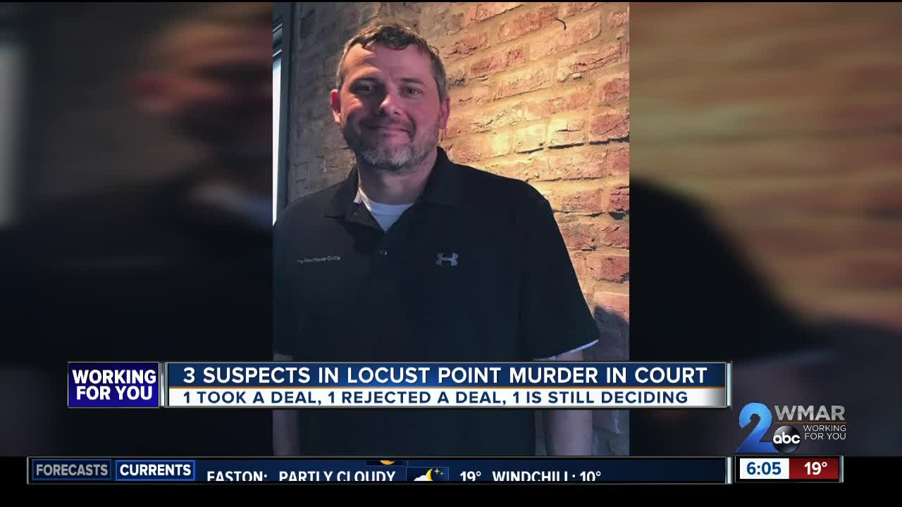 3 suspects in Locust Point murder in court