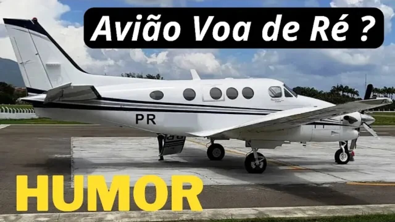 AVIÃO DÁ RÉ ? === EMB-110 Bandeirante RE-Decolando - Voo Para Trás #avião #aviação