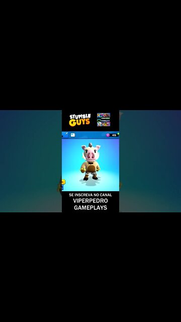 CONSEGUI UMA INCRÍVEL SKIN JAVALI GUERREIRO NO STUMBLE GUYS! #shorts