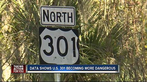 Data shows U.S. 301 becoming more dangerous