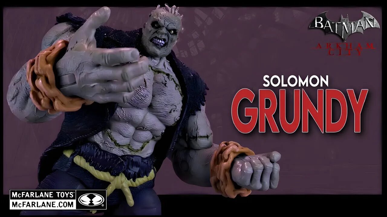 McFarlane Toys DC Multiverse Batman Arkham City Solomon Grundy Build A Figure