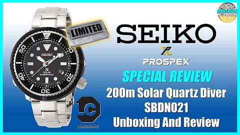 Rare! | Seiko Lowercase Limited Edition 200m Solar "Tuna" Quartz Diver SBDN021 Unbox & Review