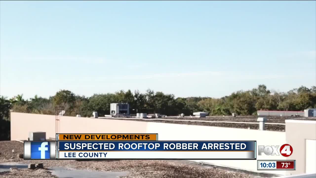 Suspect arrested in several rooftop burglaries in Lee County