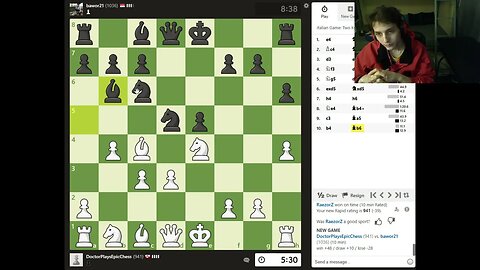 Online Rated Chess Match #3 On PC With Live Commentary
