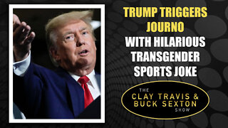 Trump Triggers Journo with Hilarious Transgender Sports Joke