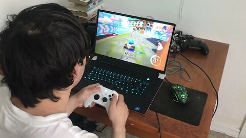 My brother plays Kartrider Drift