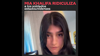 Mia Khalifa se burla de servir en el Ejército estadounidense