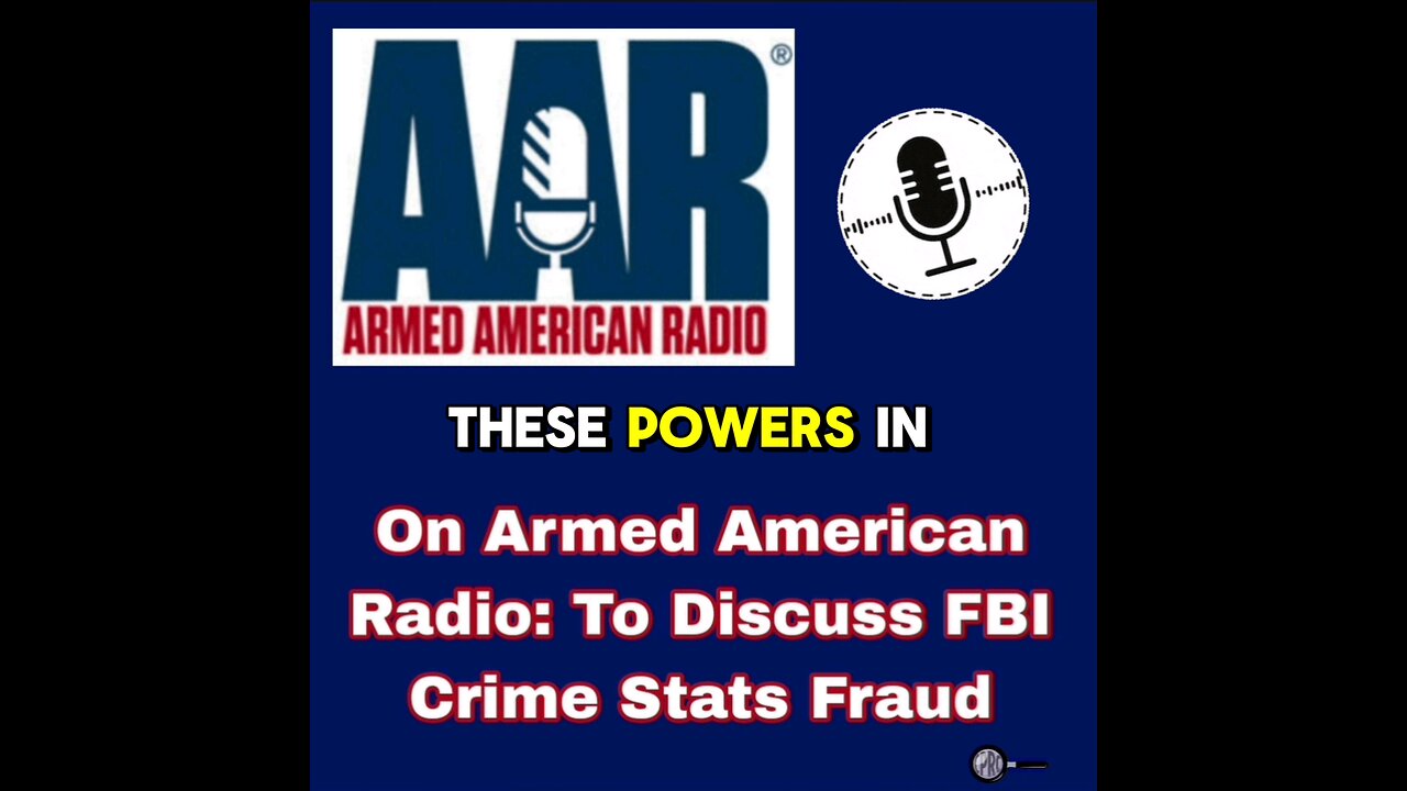 On Armed American Radio: To Discuss FBI Crime Stats Fraud