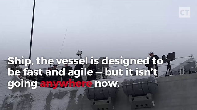 Ice Is So Thick, New US Warship Can’t Even Break Through