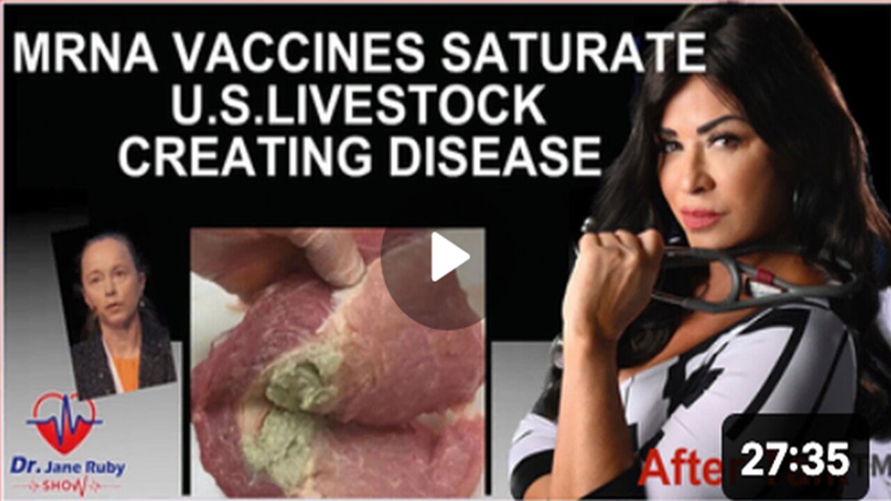 WARNING!!!🚨🚨MRNA VACCINES SATURATE U.S. LIVESTOCK CREATING DISEASE