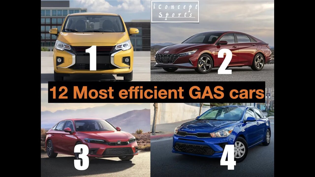 Most efficient GAS cars in 2022 | iConcept Sports