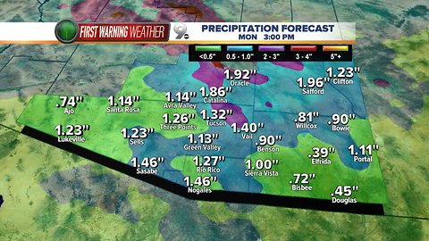 Heavy rain expected in the high country