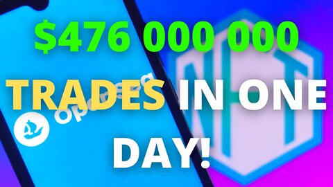 OpenSea Has Just Set A New Daily Trading Record In Ethereum Of $476 Million!