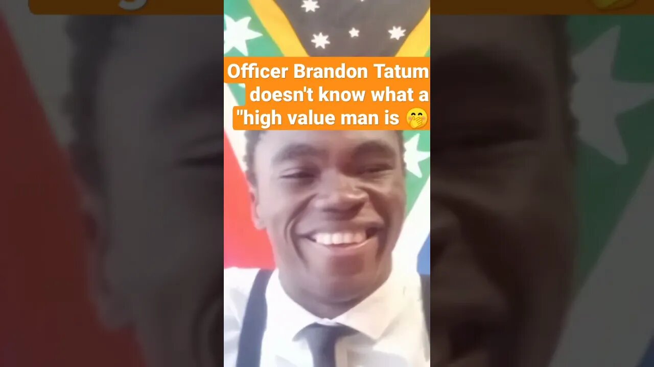 Officer Brandon Tatum doesn't know what a High Value Man is #btatum #bluepilled #tradcon #npc