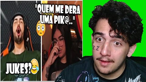 QUANDO A STREAMER FALA SEM PENSAR, JUKES SENDO JUKES !! | Léo Muriel React