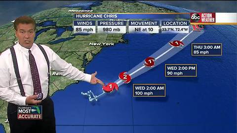 Chris becomes second hurricane of the 2018 Atlantic season