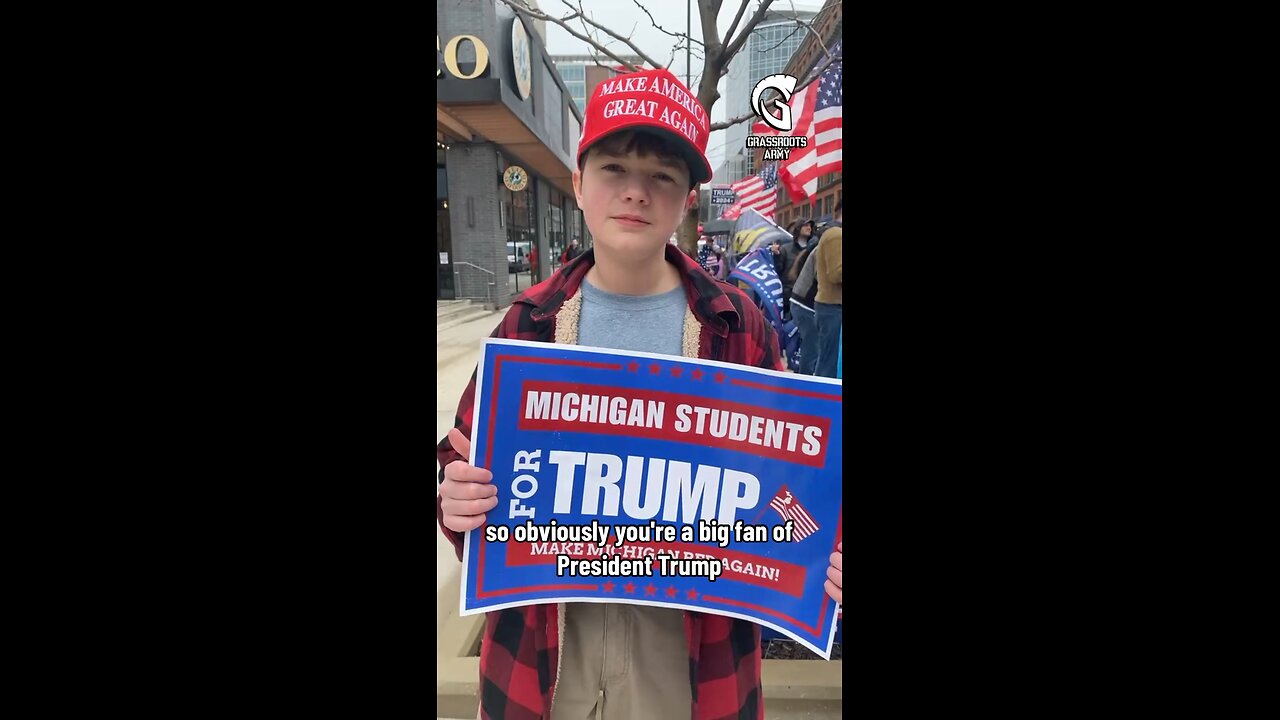 14 Year Old Boy Scout Leader Out of Byron Center, Michigan Supports Trump #GrassrootsArmy