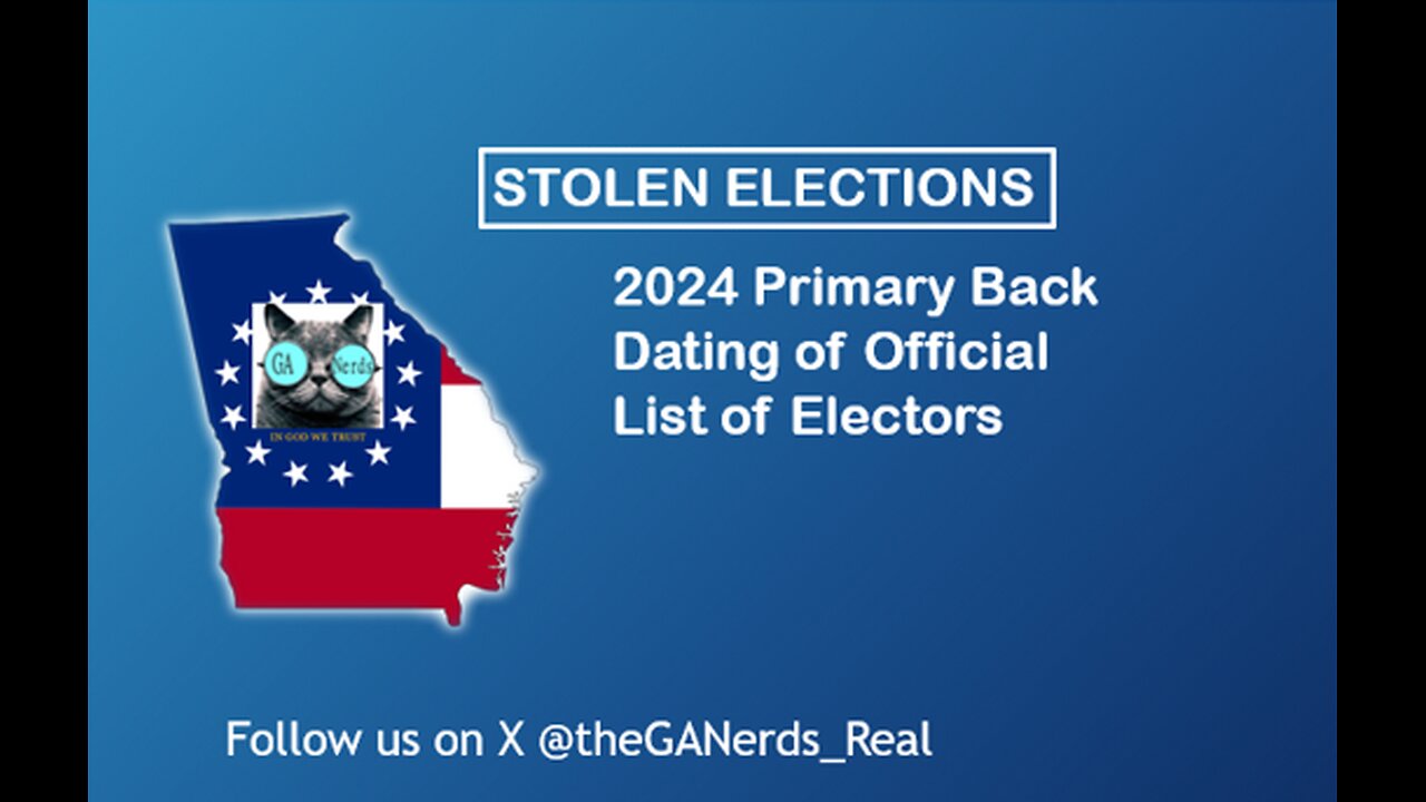 2024 Primary Back Dating of Official List of Electors