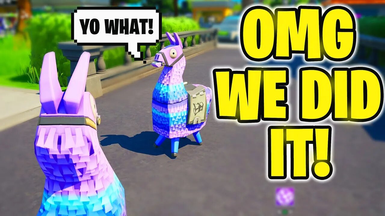 I Became a Llama in Party Royale and players went crazy...