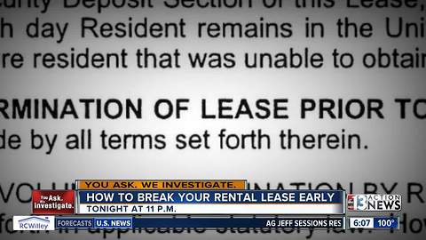 Need to leave? How to break your rental lease early in Nevada