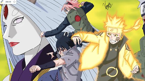Best Anime Fight - Naruto, Sasuke & Sakura vs Kaguya