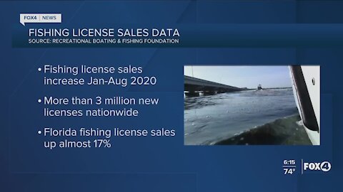 Florida fishing license sales are up