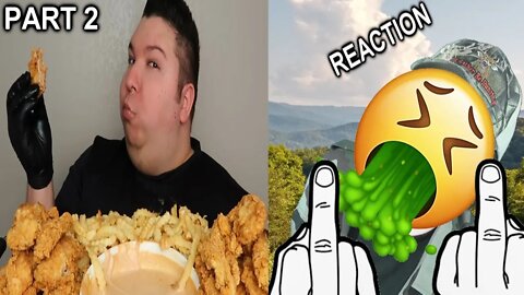 Raising Cane's Fried Chicken With Sauce - TBCEVR - Mukbang (More Nikocado) (PART 2) REACTION! (BBT)