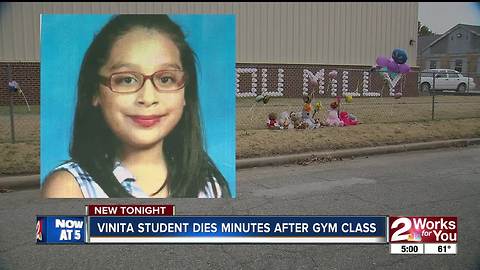 Vinita fourth-grader dies after sudden health issue at school