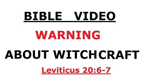 WARNING WITCHCRAFT MAGIC - MOVIES, VIDEO GAMES, COMICS, AND CARTOONS - BIBLE VIDEO