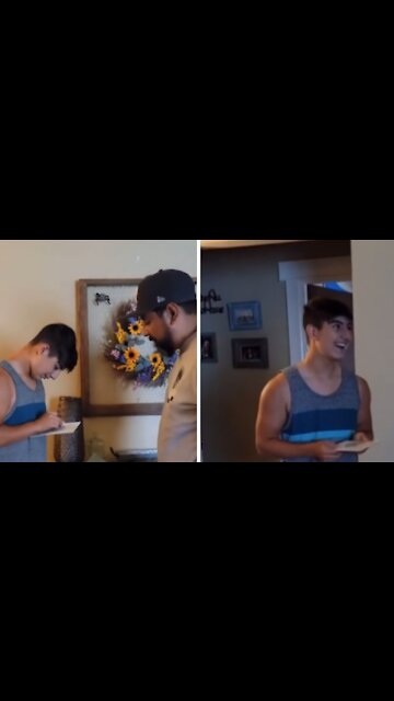 Parents tell son he'll have a sibling after 12 years of negative tests