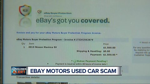 Ebay motors used car scam