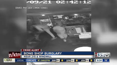 Bong shop burglary in Las Vegas