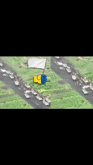 Hundreds of Ukraine Troops SURRENDER en-masse; WHITE FLAGS on Tanks! 🏳️