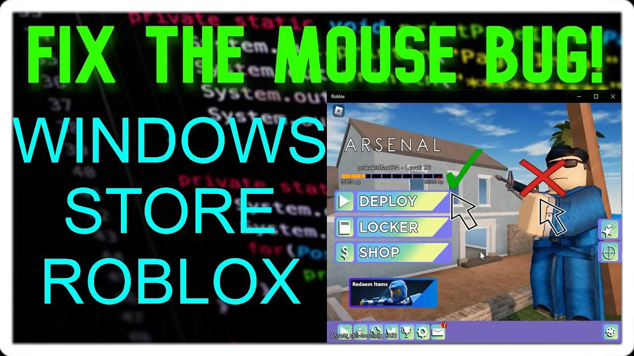 ROBLOX HOW TO FIX THE ANNOYING MICROSOFT WINDOWS STORE MOUSE BUG 2023