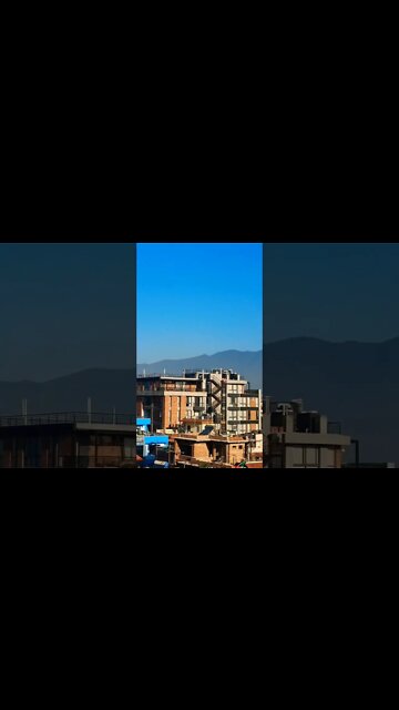 A tale of two cities #shorts #pollution #mountains #kathmandu #nepal