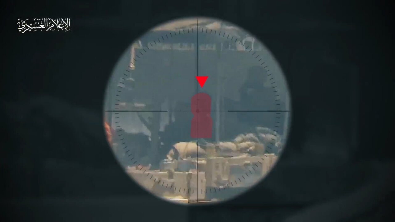 Al-Qassam Mujahideen Hit Enemy Tank and Snipe jEEW Soldier During the Jabalia Incursion