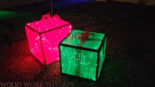 Light up Christmas packages decoration