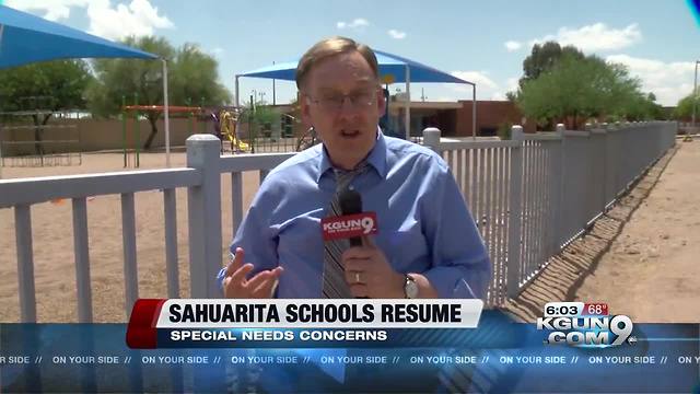 Sahuarita re-opens schools but some special needs kids stay home