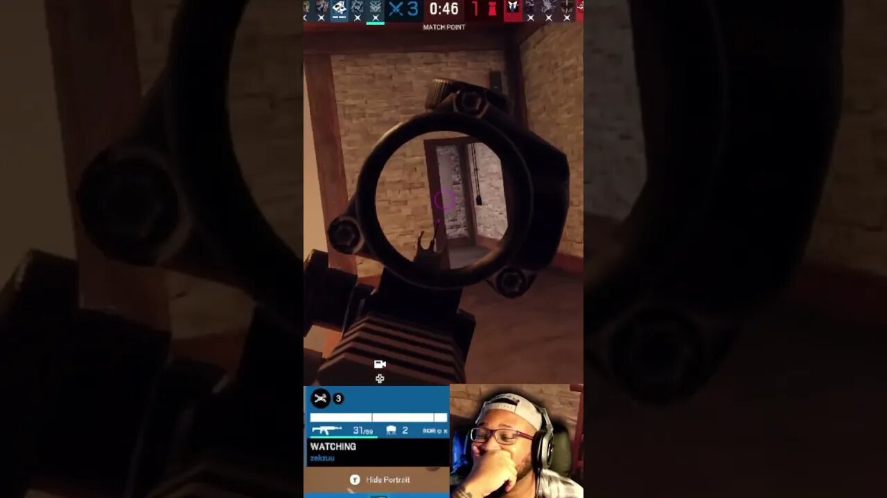Ranked Lobby With A Hacker On Rainbow 🤦🏾‍♂️ #rainbowsixsiege #shorts #reaction