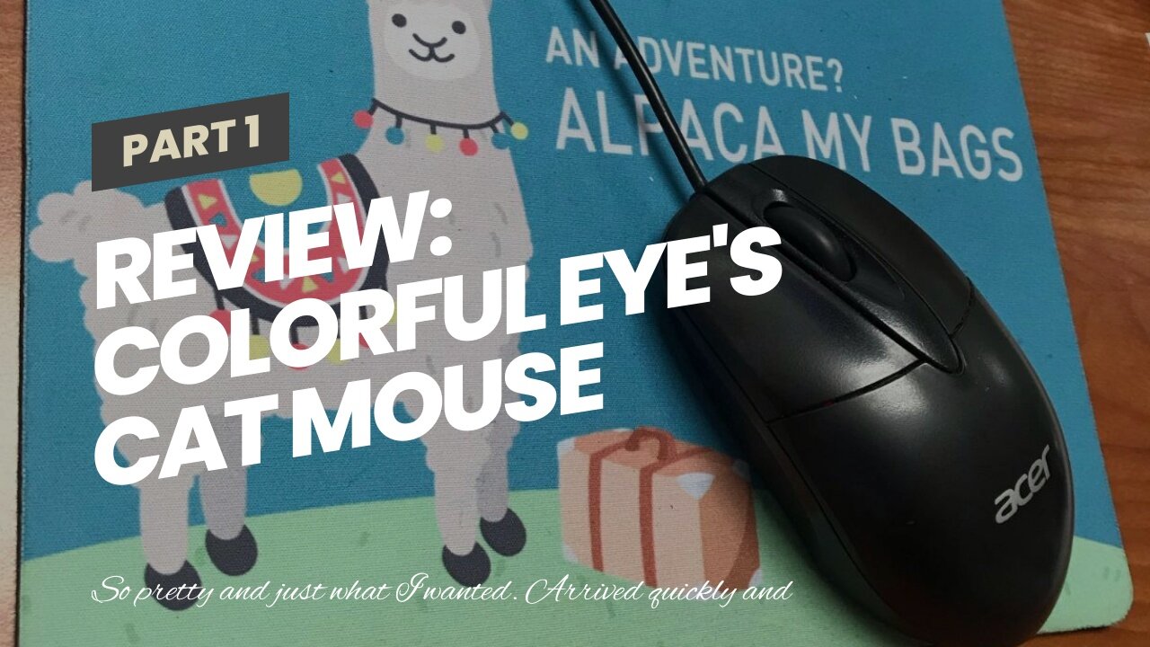 Review: Colorful eye's cat Mouse Pad, Black Cat Pattern, Computer Accessories, Office Decor, Gi...