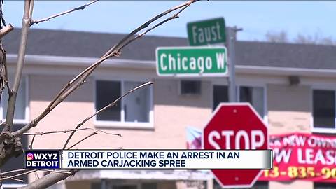 Carjacking spree over the weekend
