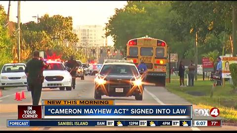 Cameron Mayhew Act singed into law