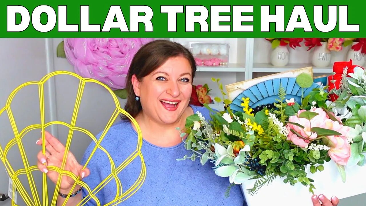 NEW Dollar Tree CRAFT HAUL | Spring Summer Wreath Supplies