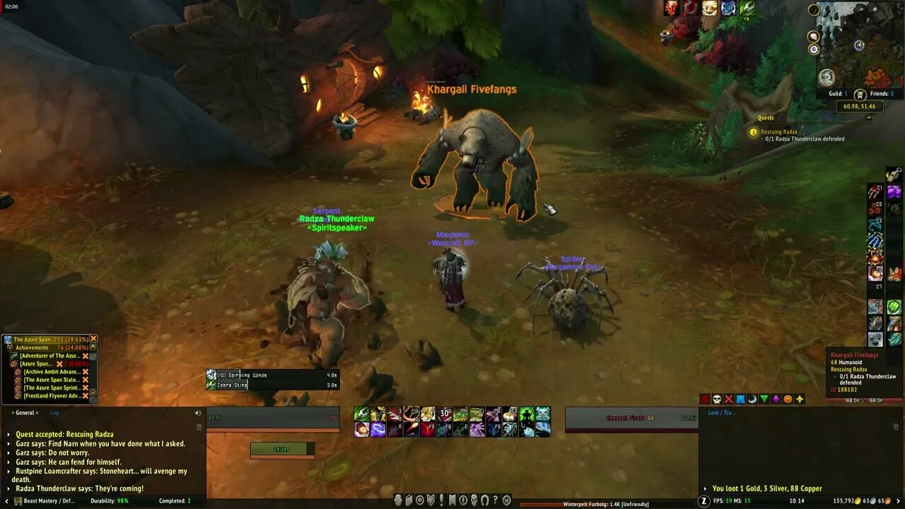 World of Warcraft Dragonflight Rescuing Radza