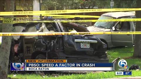 Sheriff: Speed a factor in crash