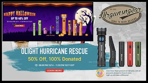 Olight Halloween & Hurricane Helene Relief Sale: Seeker 4, Warrior 3S, Baldr Mini, & More 🔦