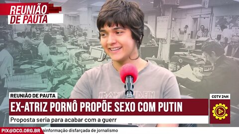 Ex-atriz pornô faz proposta a Putin para acabar com a guerra | Momentos do Reunião de Pauta