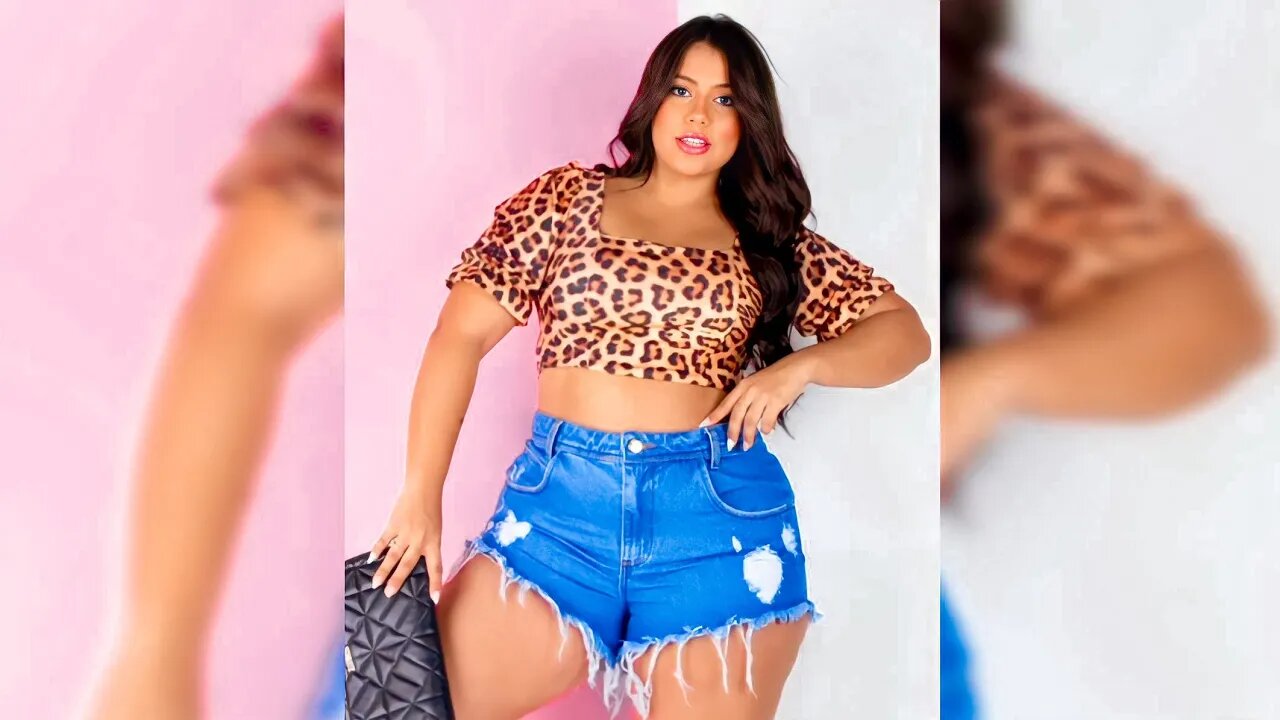 ✔️ SHORT DESFIADO RASGADO JEANS CURTO FEMININO PLUS SIZE CINTURA ALTA