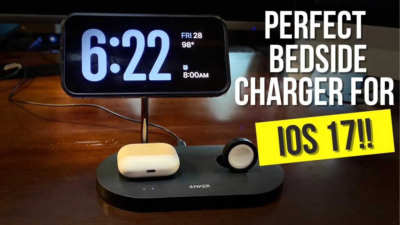 Anker Phone Charger 533 Full Review Perfect for new IOS 17 Bedtime Mode